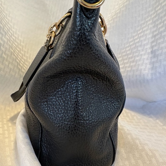 πππCoach Beautiful Black Leather Bag Approx 12β Wide & approx 7β tall. - Picture 13 of 13